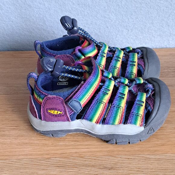 Keen Kids Toddler 8 Newport H2 Rainbow Sandals Waterproof Outdoor Pride Stripe - Picture 8 of 9